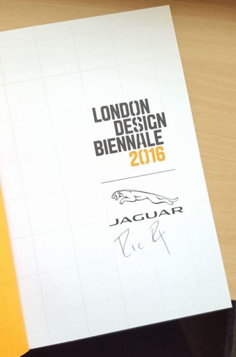 Richard Rogers Autograph - London Design Biennale 2016